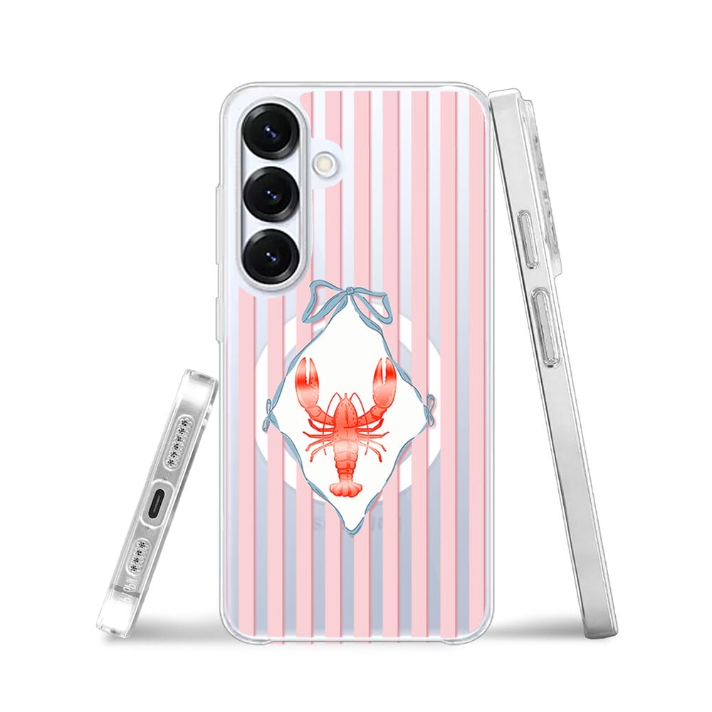 Etui do Samsung Galaxy S25 Plus z MagSafe przeźroczyste, silikonowe Flexi, Homar - obrazek 3