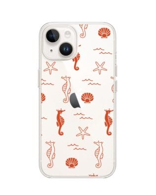 Etui do iPhone 14 przeźroczyste, silikonowe Flexi, wakacyjne wzory