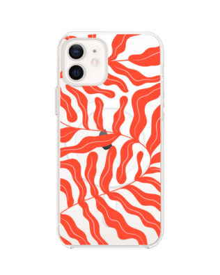 Etui do iPhone 12 Mini z MagSafe przeźroczyste, silikonowe Flexi, rafa koralowa