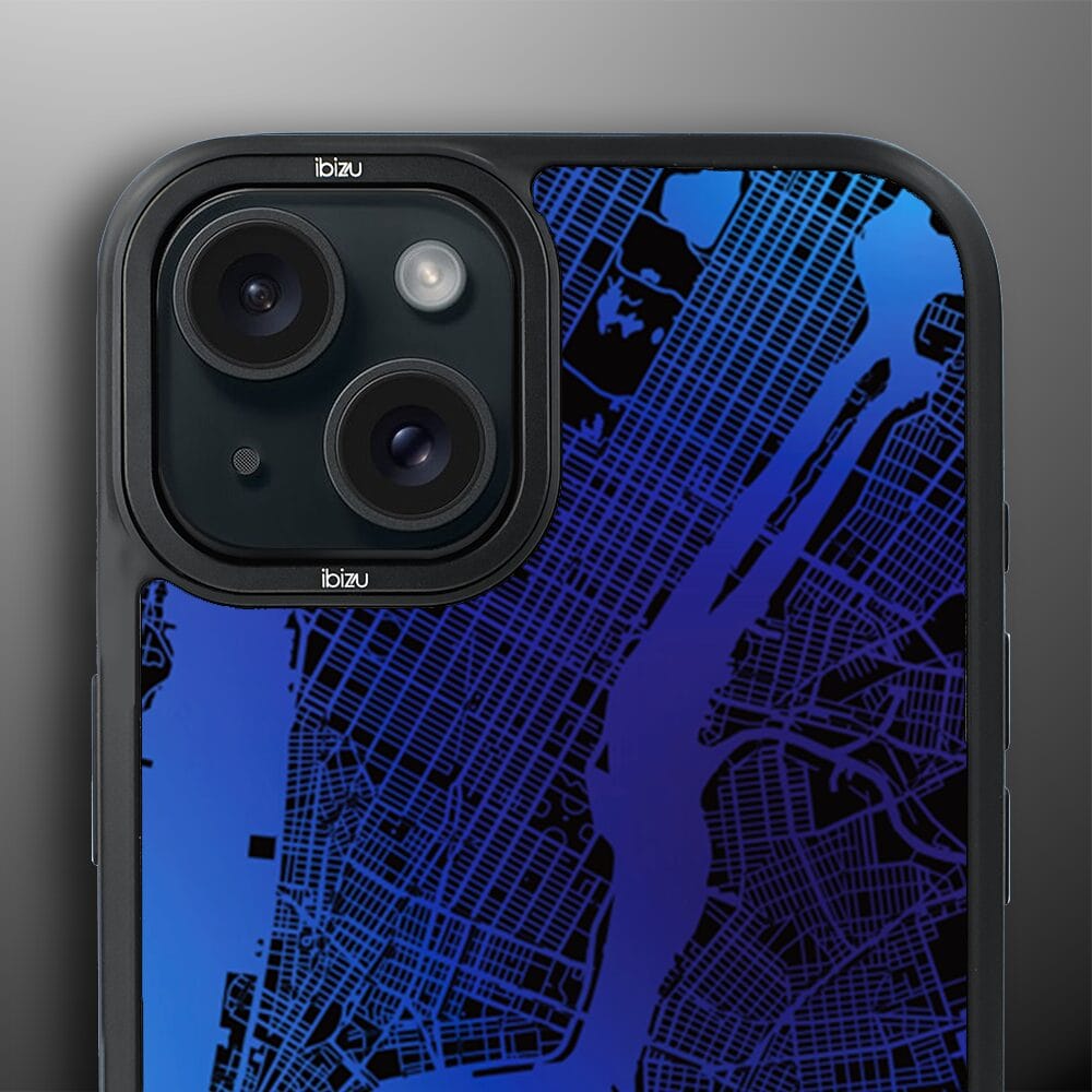 Etui do iPhone 15 IBIZU DropGuard Matt z MagSafe, Mapy Świata, New York - obrazek 5