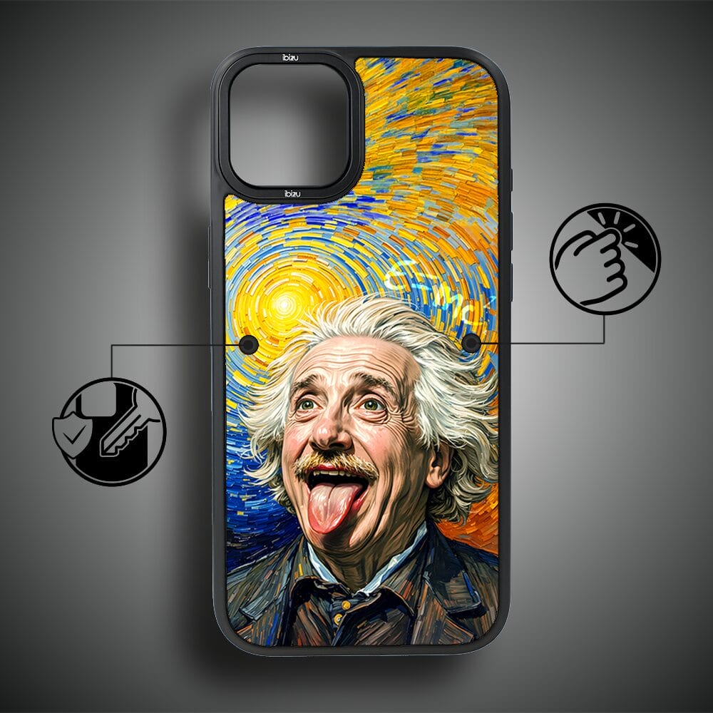 Etui do iPhone 15 IBIZU DropGuard Matt z MagSafe, Einstein - obrazek 7