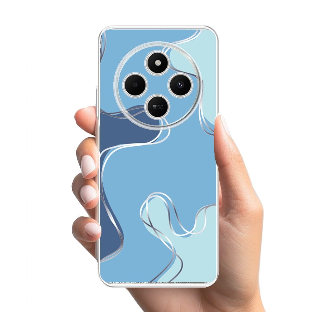 Etui do Xiaomi POCO C75 przeźroczyste, silikonowe Flexi, spokój oceanu - obrazek 2