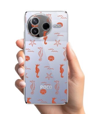 Etui do Xiaomi POCO F7 Pro przeźroczyste, silikonowe Flexi, wakacyjne wzory