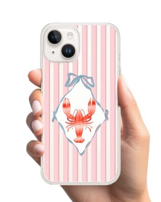 Etui do iPhone 13 Mini przeźroczyste, silikonowe Flexi, Homar
