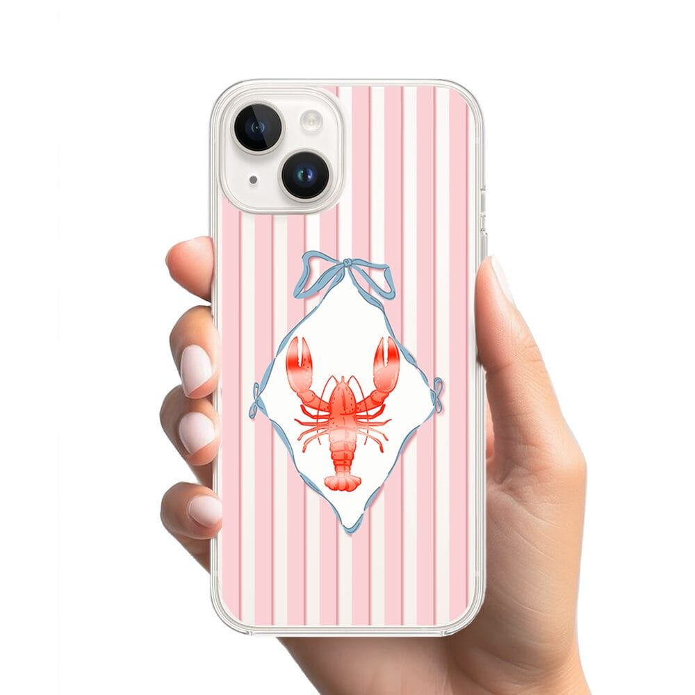 Etui do iPhone 13 Mini przeźroczyste, silikonowe Flexi, Homar - obrazek 2