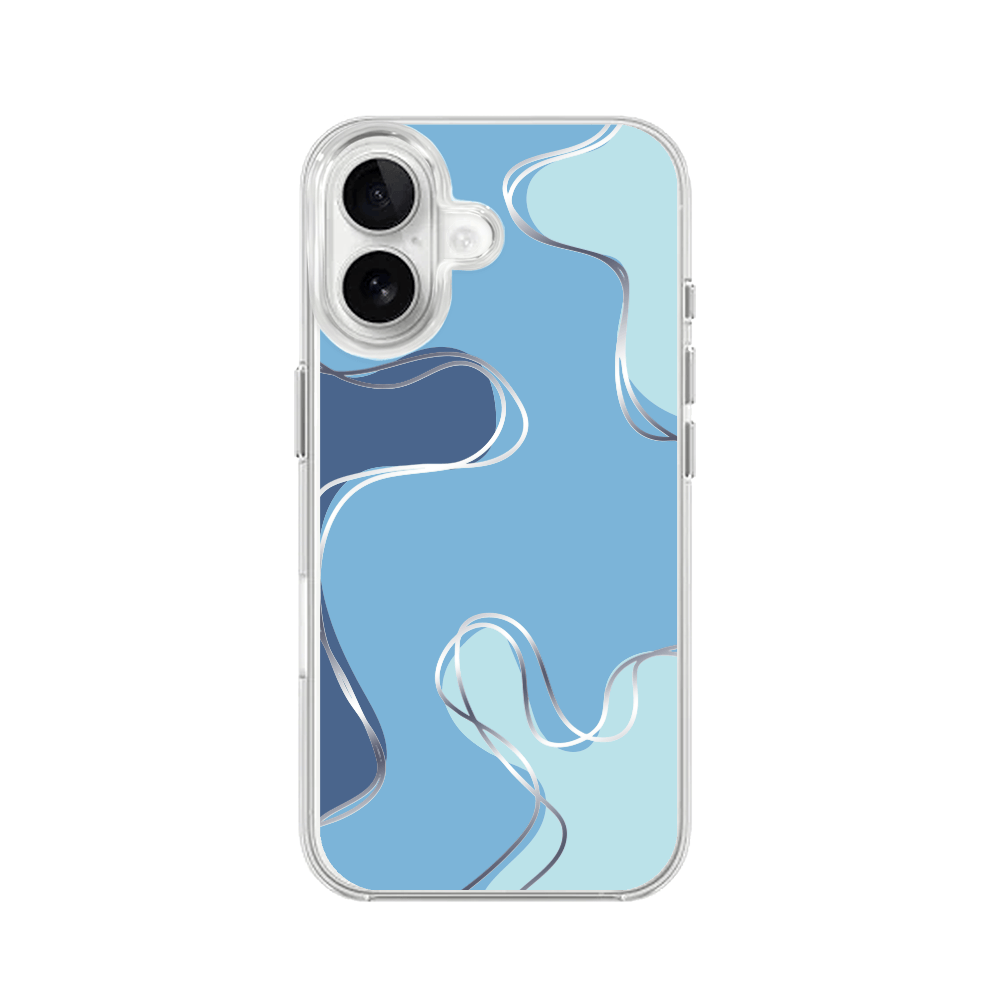 Etui do iPhone 16 z MagSafe przeźroczyste, silikonowe Flexi, spokój oceanu