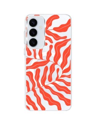 Etui do Samsung Galaxy A55 5G z MagSafe przeźroczyste, silikonowe Flexi, rafa koralowa