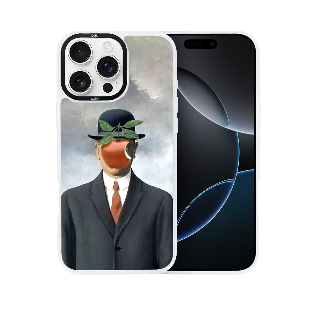 Etui do iPhone 16 Pro IBIZU DropGuard Matt z MagSafe, Rene Magritte, syn człowieczy - obrazek 2