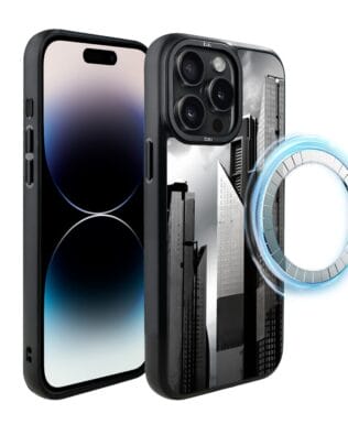 Etui do iPhone 14 Pro Max IBIZU DropGuard Matt z MagSafe, Noir City, Manhattan