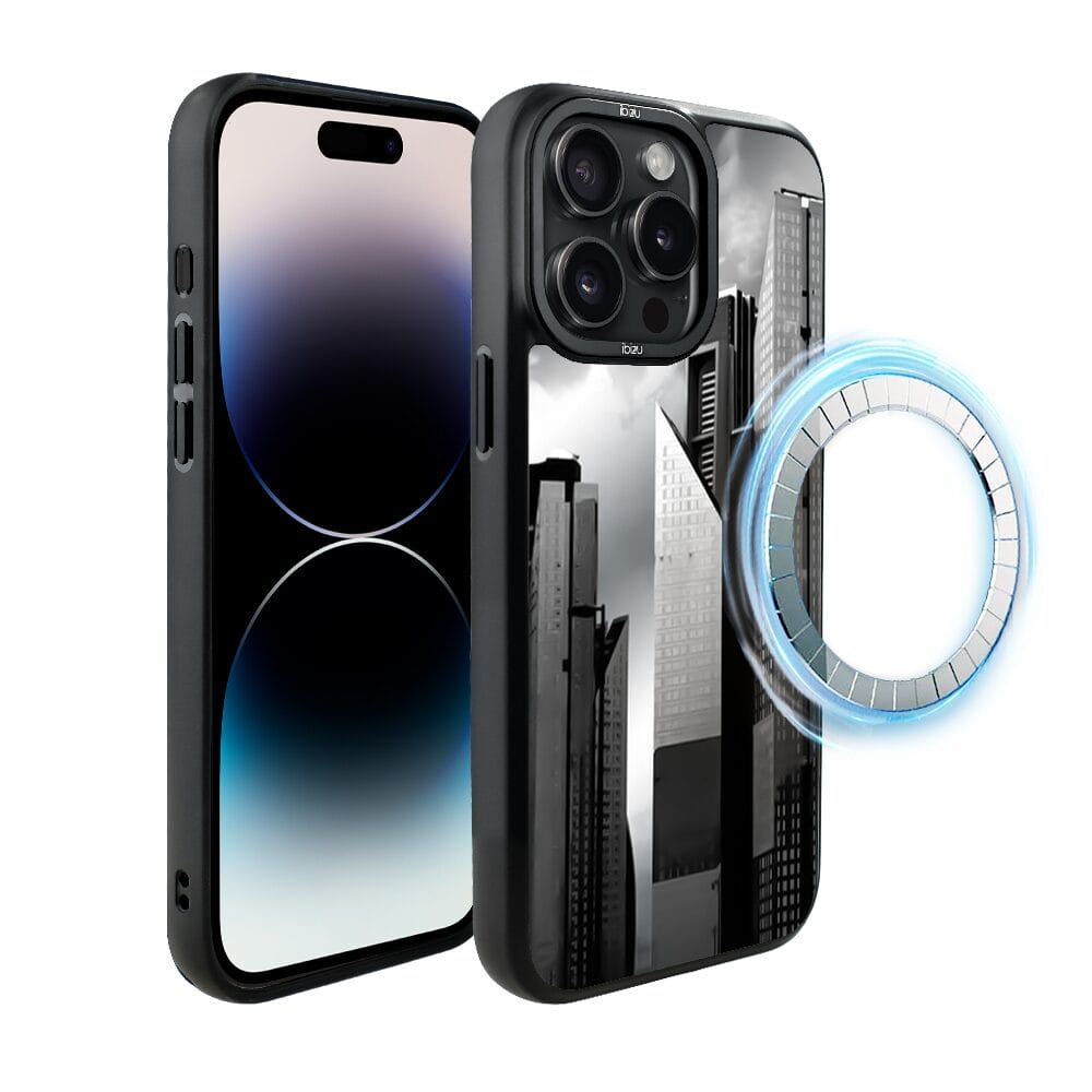 Etui do iPhone 14 Pro Max IBIZU DropGuard Matt z MagSafe, Noir City, Manhattan