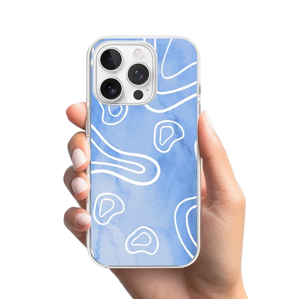 Etui do iPhone 13 Pro przeźroczyste, silikonowe Flexi, morski wzór - obrazek 2