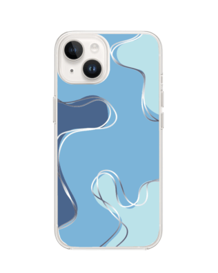 Etui do iPhone 14 Plus przeźroczyste, silikonowe Flexi, spokój oceanu