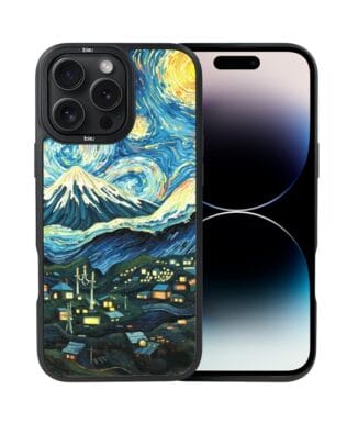 Etui do iPhone 14 Pro Max IBIZU DropGuard Matt z MagSafe, Van Gogh, gwieździsta noc