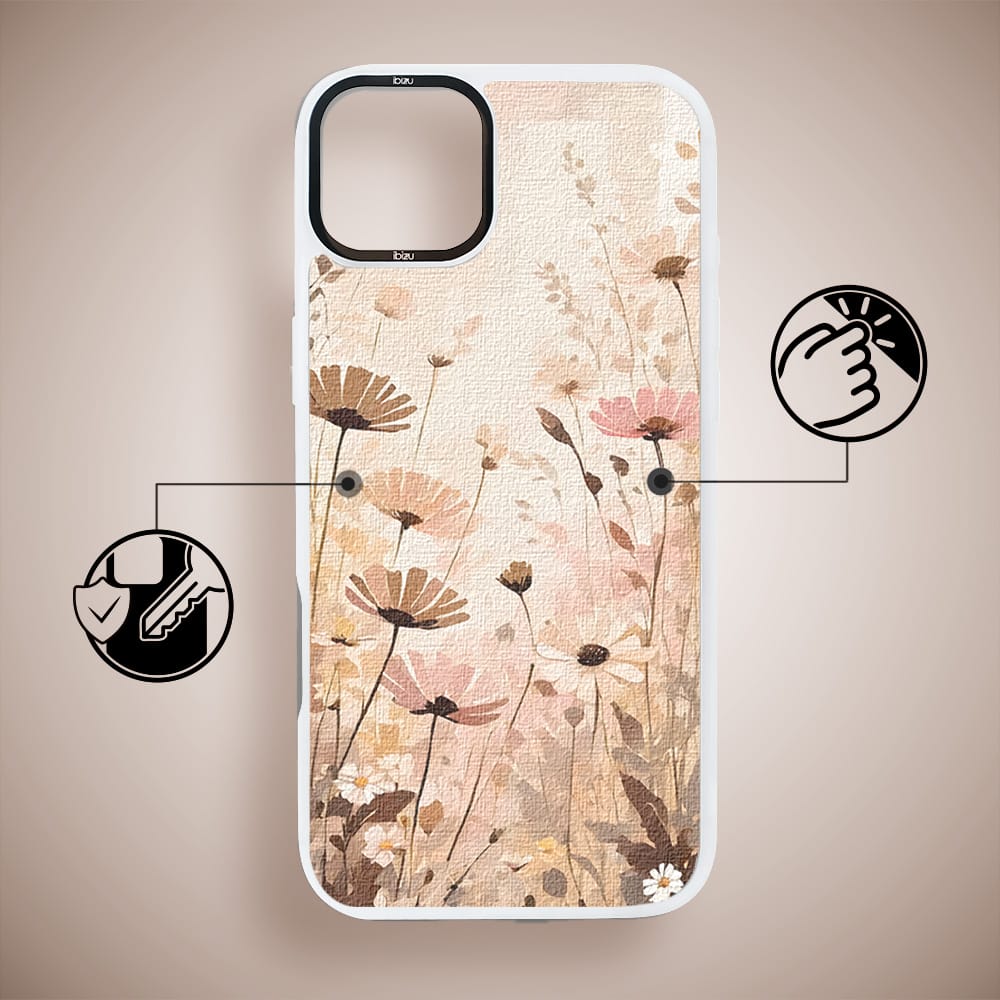 Etui do iPhone 14 IBIZU DropGuard Matt z MagSafe, Boho, Kwiatowa łąka - obrazek 7