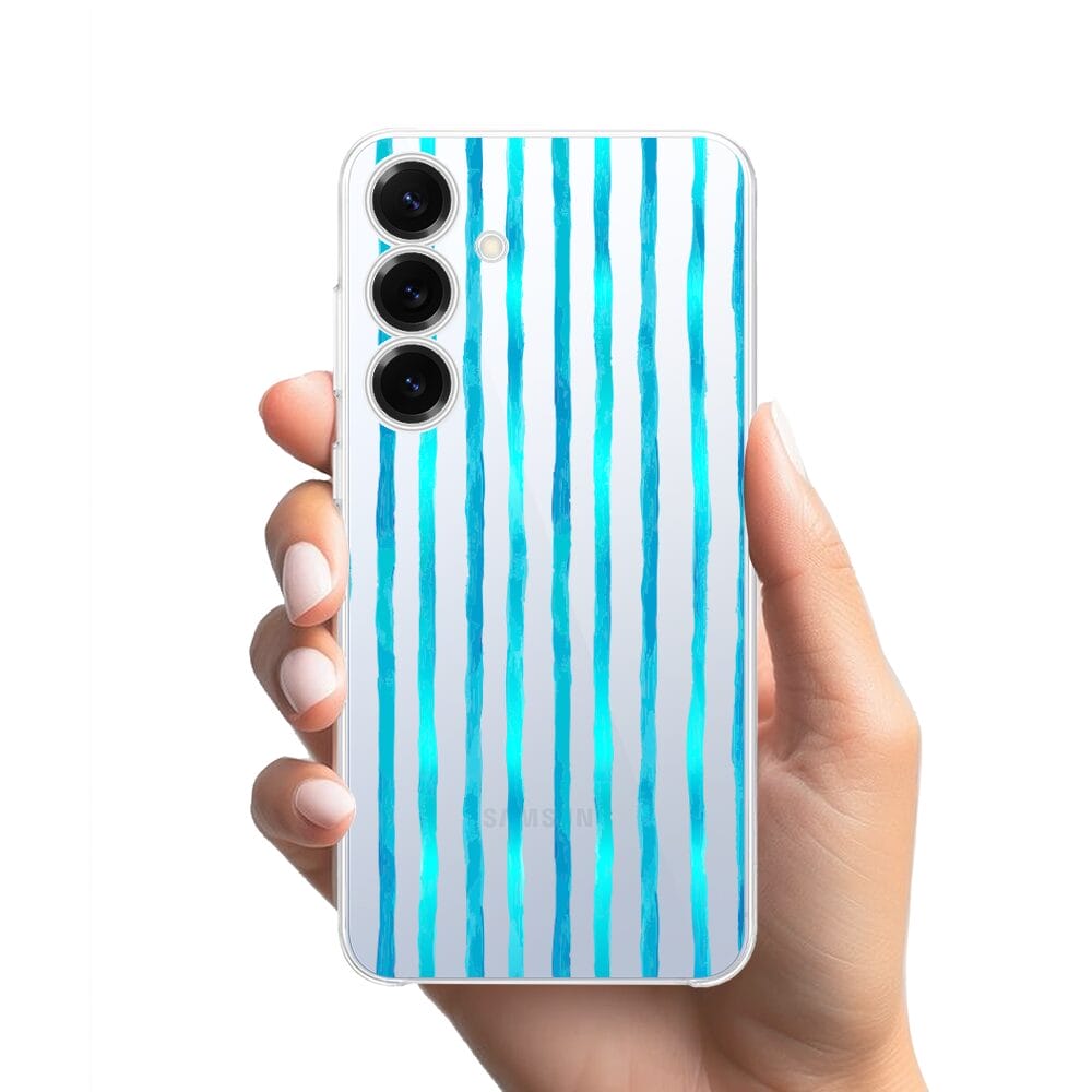 Etui do Samsung Galaxy S25 przeźroczyste, silikonowe Flexi, szept fal - obrazek 2