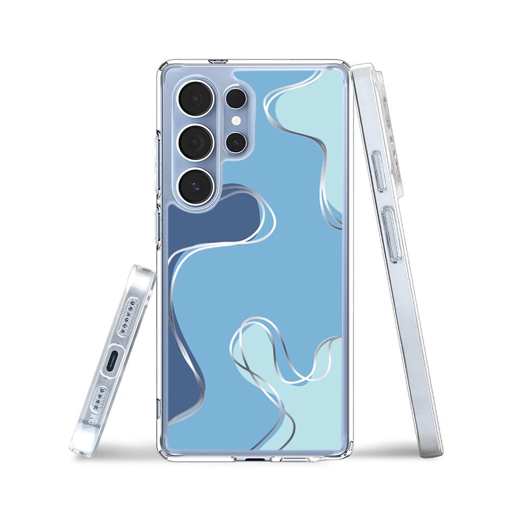 Etui do Samsung Galaxy S25 Ultra z MagSafe przeźroczyste, silikonowe Flexi, spokój oceanu - obrazek 3