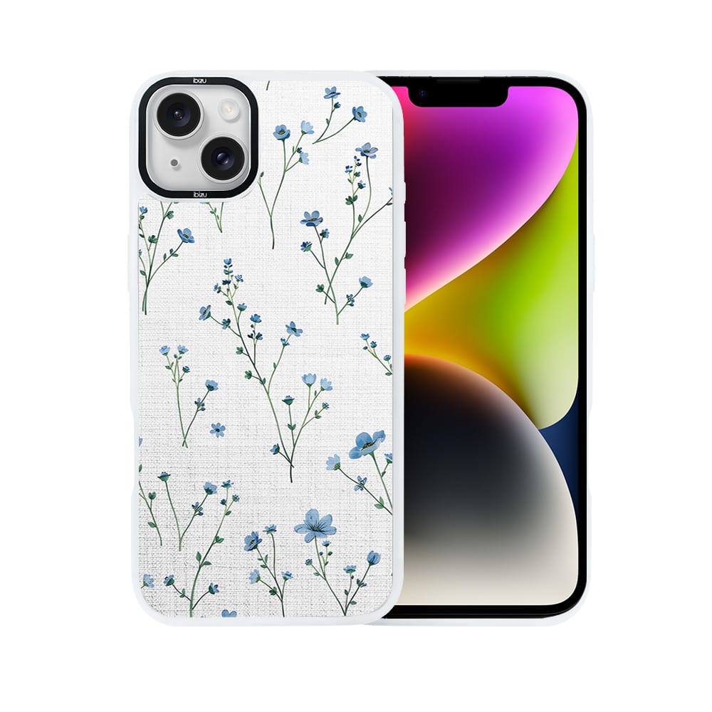 Etui do iPhone 14 Plus IBIZU DropGuard Matt z MagSafe, Pastel Bloom, Niebieski sen - obrazek 2