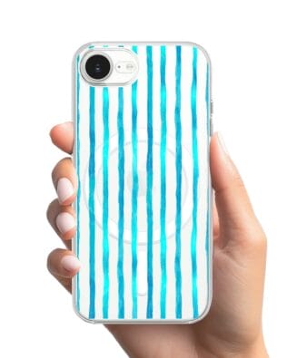 Etui do iPhone 16e z MagSafe przeźroczyste, silikonowe Flexi, szept fal