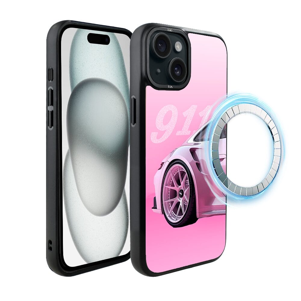 Etui do iPhone 15 Plus IBIZU DropGuard Matt z MagSafe, TechDrive, 911 różowe