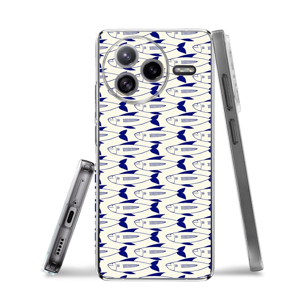 Etui do Xiaomi POCO F7 Ultra przeźroczyste, silikonowe Flexi, pływające rybki - obrazek 3