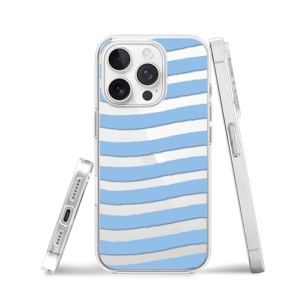 Etui do iPhone 13 Pro Max przeźroczyste, silikonowe Flexi, fale morskie - obrazek 3