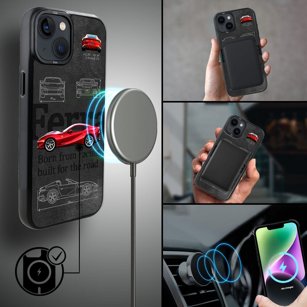 Etui do iPhone 14 IBIZU DropGuard Matt z MagSafe, TechDrive, 812 Superfast - obrazek 8