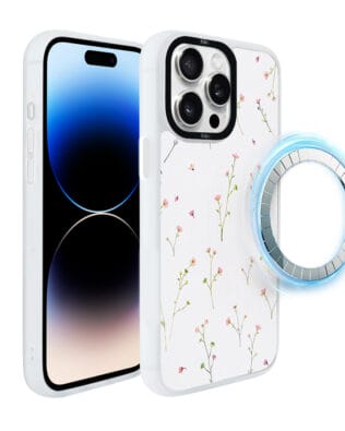 Etui do iPhone 14 Pro IBIZU DropGuard Matt z MagSafe, Pastel Bloom, Polna fantazja