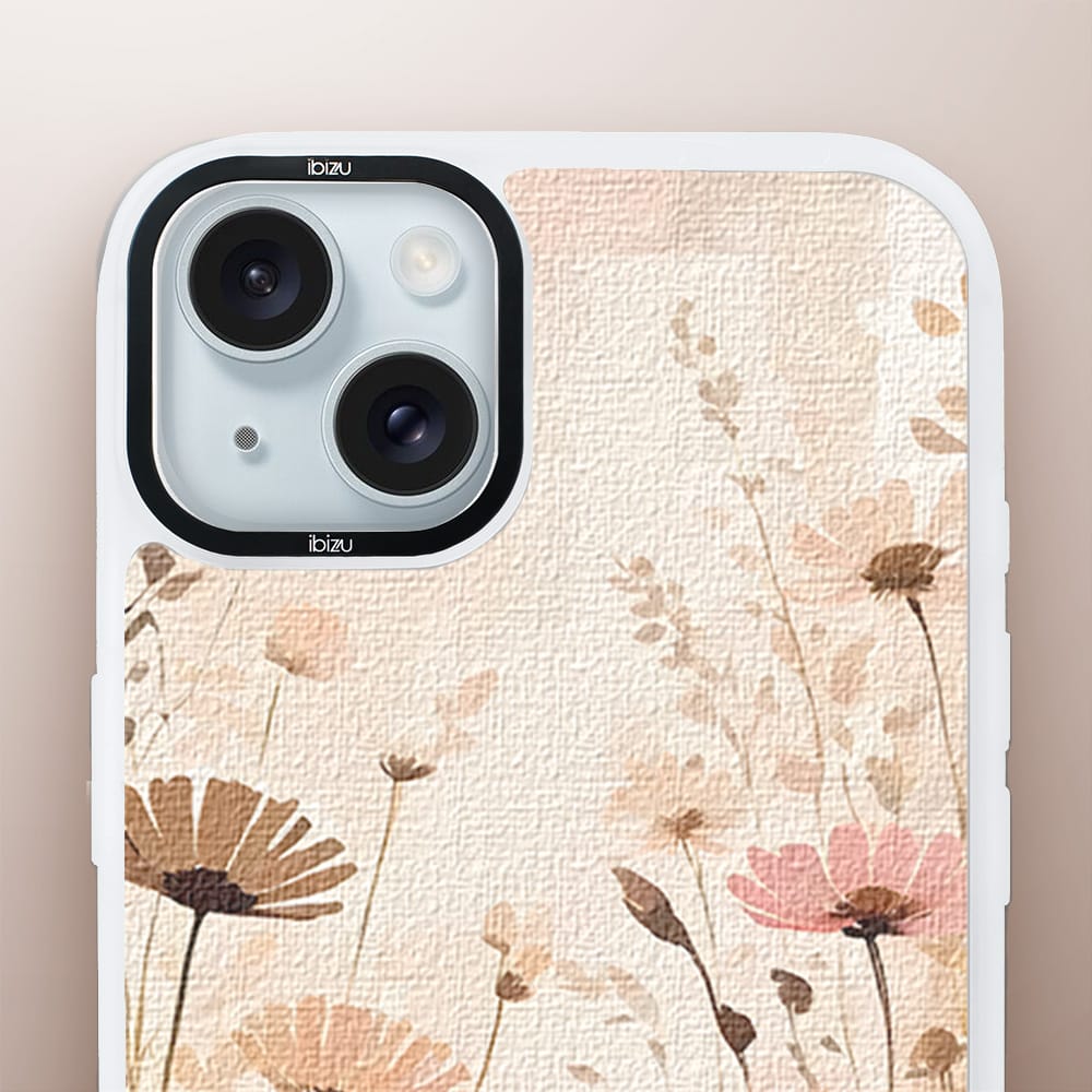 Etui do iPhone 15 IBIZU DropGuard Matt z MagSafe, Boho, Kwiatowa łąka - obrazek 5