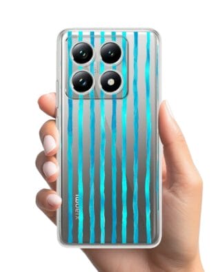 Etui do Xiaomi 14T Pro przeźroczyste, silikonowe Flexi, szept fal