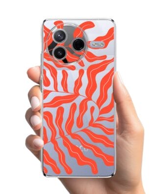 Etui do Xiaomi POCO F7 Pro przeźroczyste, silikonowe Flexi, rafa koralowa