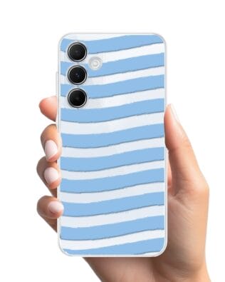 Etui do Samsung Galaxy A35 5G przeźroczyste, silikonowe Flexi, fale morskie