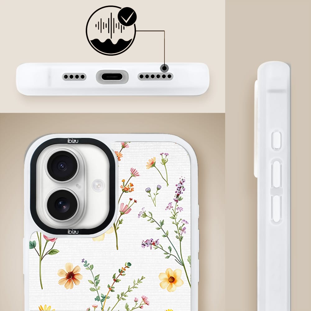 Etui do iPhone 16 Plus IBIZU DropGuard Matt z MagSafe, Pastel Bloom, Letni bukiet - obrazek 6