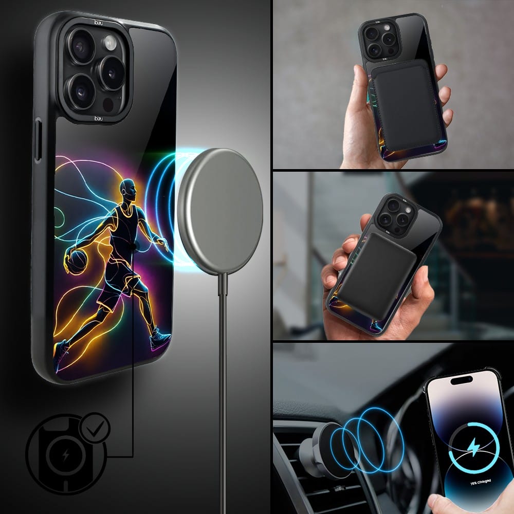 Etui do iPhone 14 Pro Max IBIZU DropGuard Matt z MagSafe, #ElectroMove, Duch koszykówki - obrazek 8