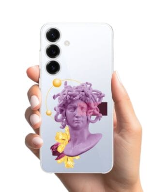 Etui do Samsung Galaxy S25 Plus przeźroczyste, silikonowe Flexi, antyczna figura