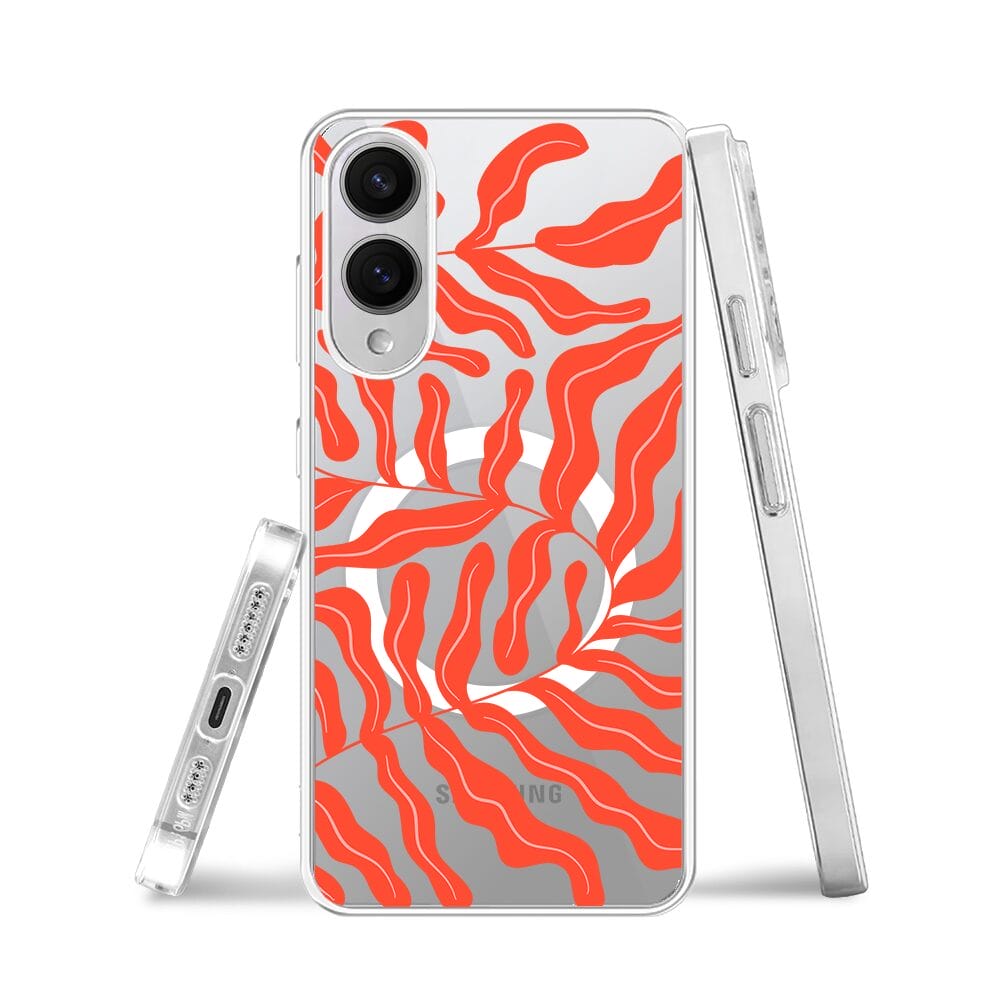 Etui do Samsung Galaxy S25 Edge z MagSafe przeźroczyste, silikonowe Flexi, rafa koralowa - obrazek 3