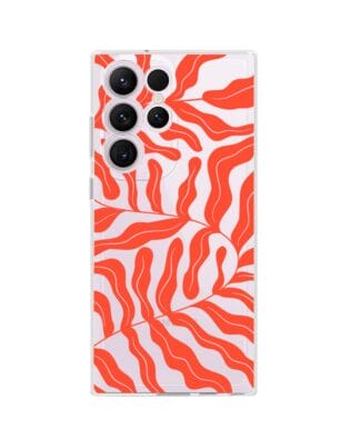 Etui do Samsung Galaxy S23 Ultra przeźroczyste, silikonowe Flexi, rafa koralowa