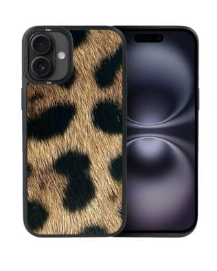 Etui do iPhone 16 Plus IBIZU DropGuard Matt z MagSafe, Zew Natury, Lampart