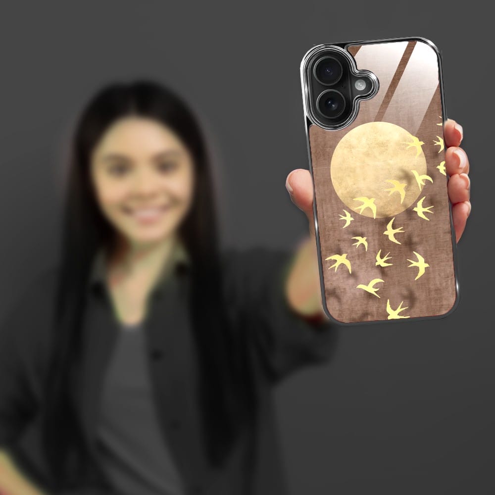 Etui do iPhone 16 IBIZU Elite Glass z MagSafe Magia Azji, Taniec jaskółek, czarne - obrazek 6