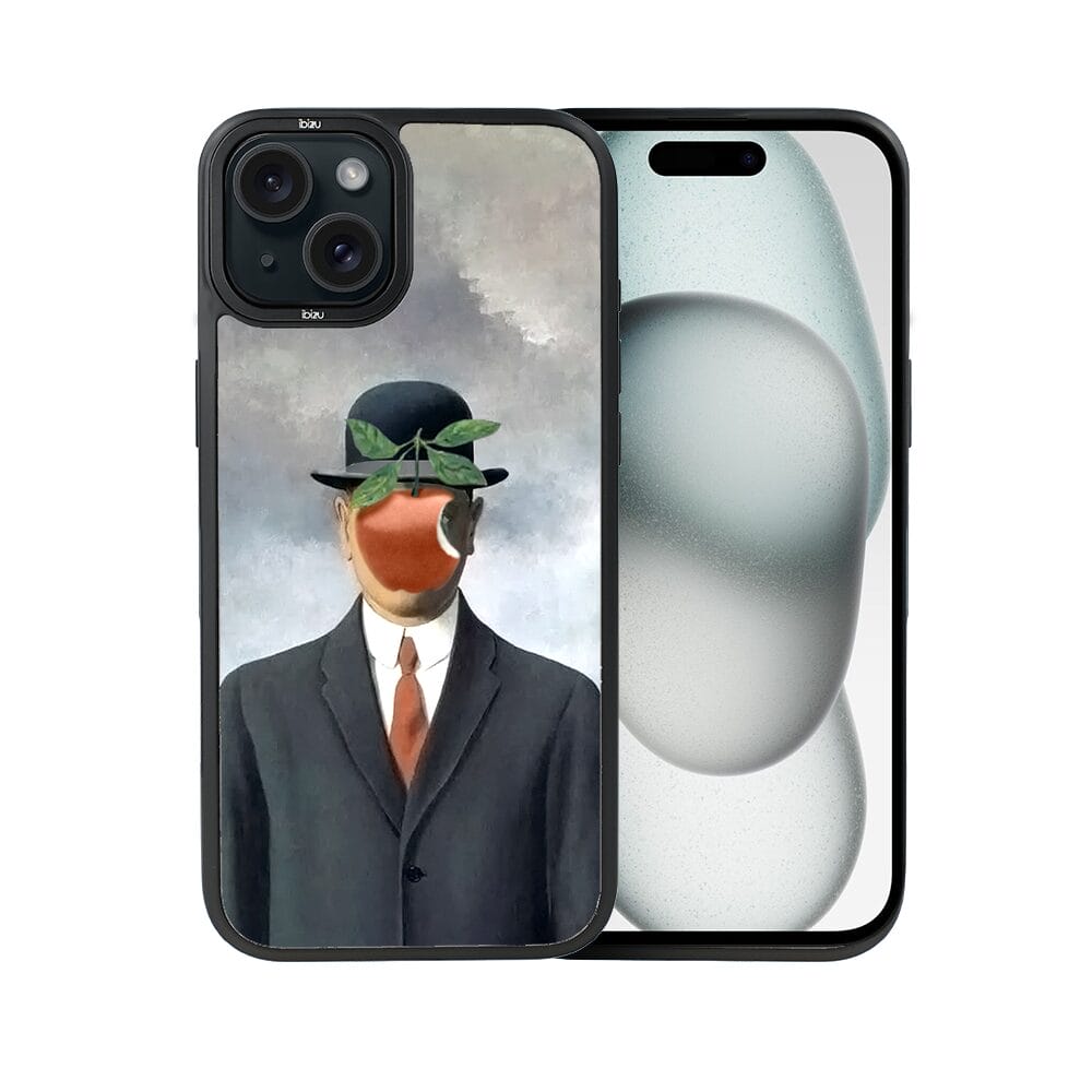 Etui do iPhone 15 IBIZU DropGuard Matt z MagSafe, Rene Magritte, syn człowieczy - obrazek 2