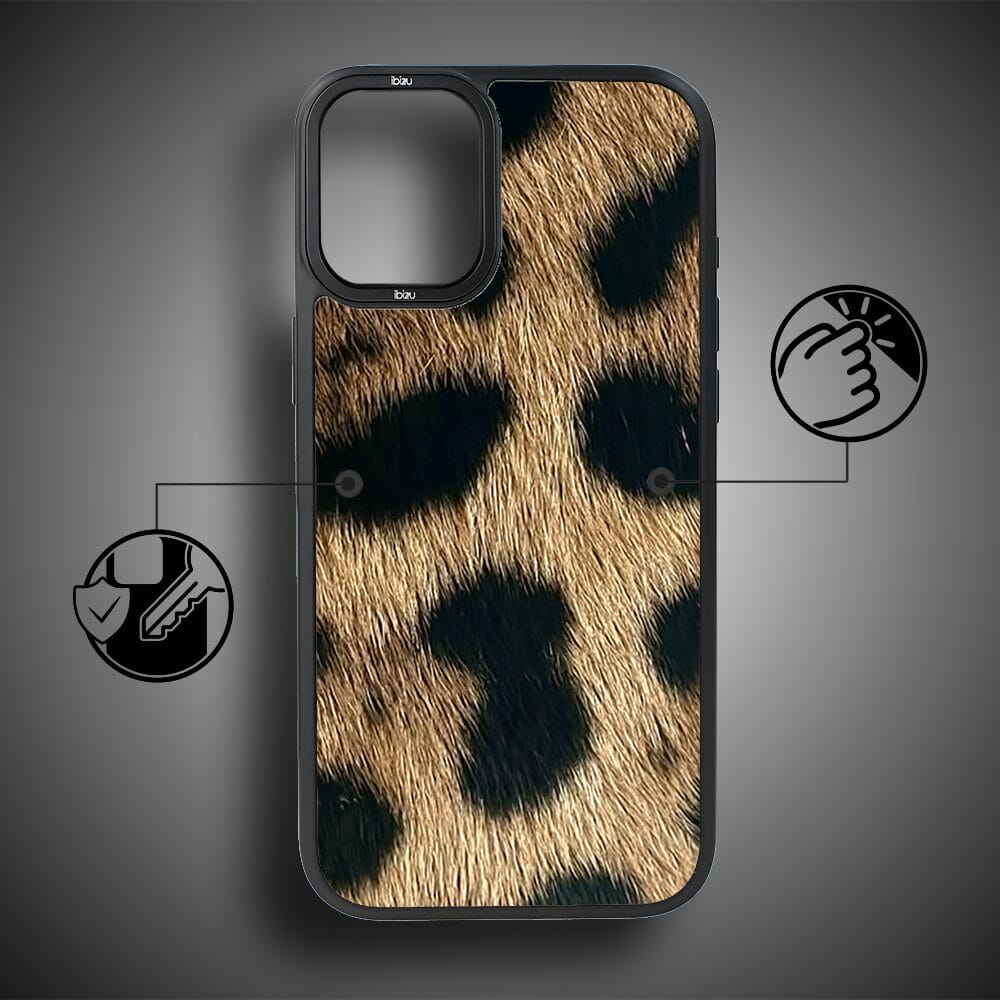 Etui do iPhone 16 Plus IBIZU DropGuard Matt z MagSafe, Zew Natury, Lampart - obrazek 7