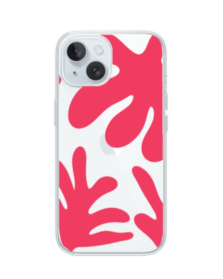 Etui do iPhone 15 Plus przeźroczyste, silikonowe Flexi, rafa