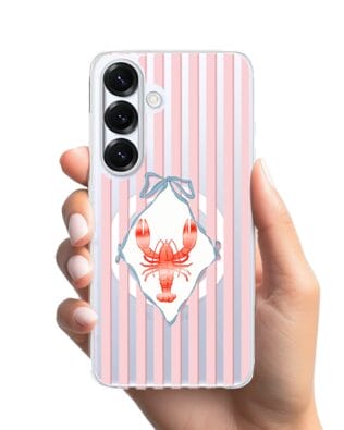 Etui do Samsung Galaxy S25 z MagSafe przeźroczyste, silikonowe Flexi, Homar