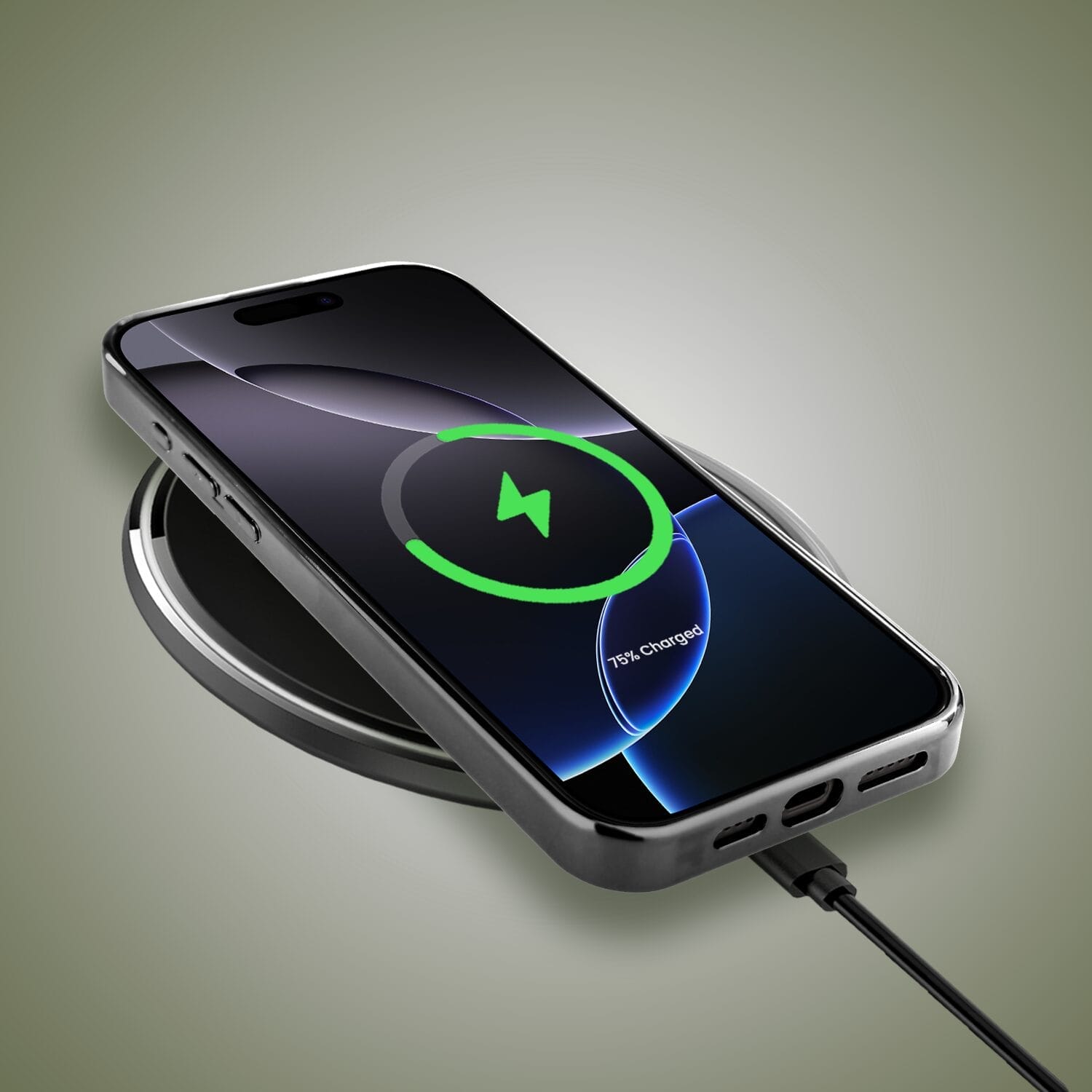 Etui do iPhone 16 Pro IBIZU Elite Glass z MagSafe Kwiaty, Taniec ważek, czarne - obrazek 8