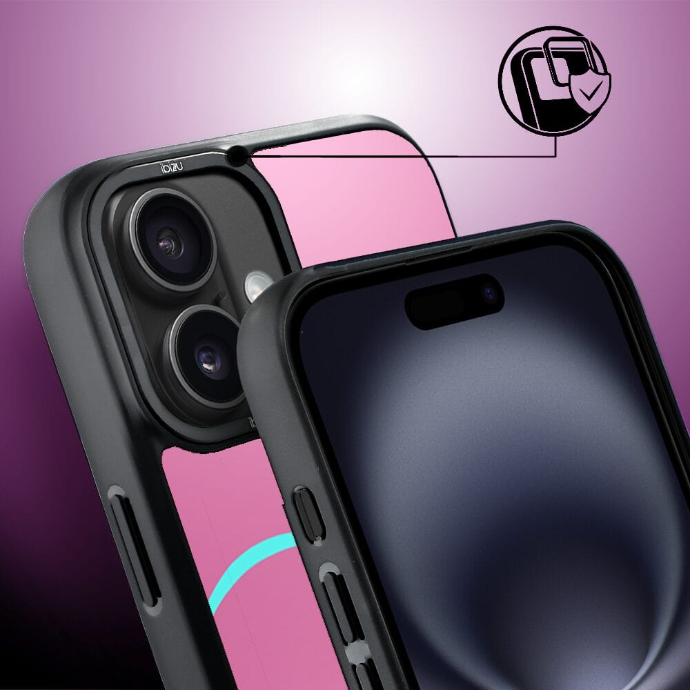 Etui do iPhone 16 IBIZU DropGuard Matt z MagSafe, #Move, Pump it love - obrazek 3