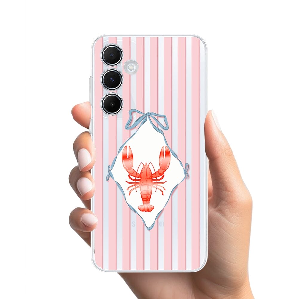 Etui do Samsung Galaxy M35 5G przeźroczyste, silikonowe Flexi, Homar - obrazek 2