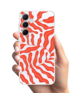 Etui do Samsung Galaxy A35 5G przeźroczyste, silikonowe Flexi, rafa koralowa