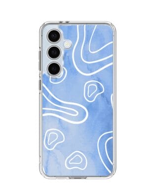 Etui do Samsung Galaxy S24 FE przeźroczyste, silikonowe Flexi, morski wzór