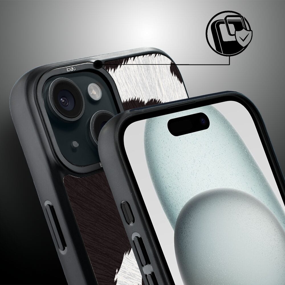 Etui do iPhone 15 IBIZU DropGuard Matt z MagSafe, Zew Natury, Polska Krowa - obrazek 3