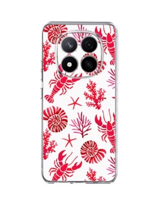 Etui do Xiaomi Redmi Note 14 Pro 4G przeźroczyste, silikonowe Flexi, krab, muszle