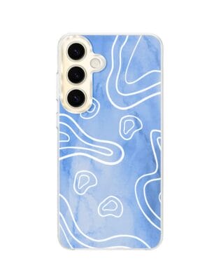 Etui do Samsung Galaxy S24 Plus z MagSafe przeźroczyste, silikonowe Flexi, morski wzór